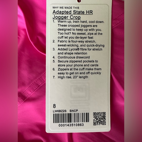 Lululemon Adapted State HR Jogger Crop 23” - Picture 8 of 8